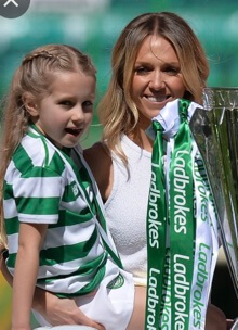 Charlotte Searle with her daughter.